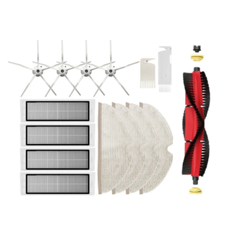 

Запчасти для робота-пылесоса Xiaomi Roborock S5 S50 S51 S55 S60 S65, фильтр НЕРА, основная боковая щетка, 1 комплект