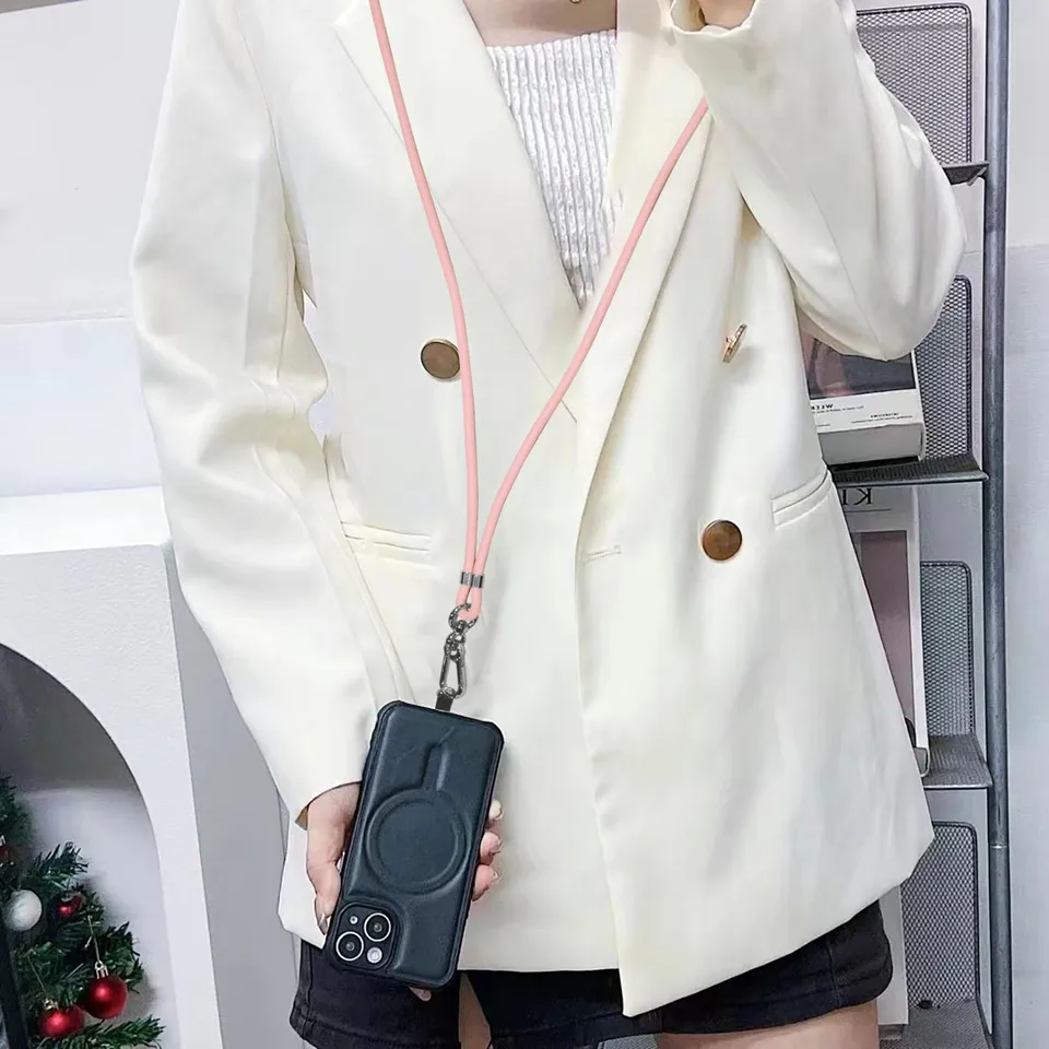 Hagibis Cordão Telefone Com Cabo USB C - 2 Em 1 Ajustável 5FT Verde