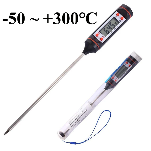 Digital Thermometer with 15cm Long Probe, Candle Making Kits, Measure  Liquid Soy Paraffin Wax, Baked Milk