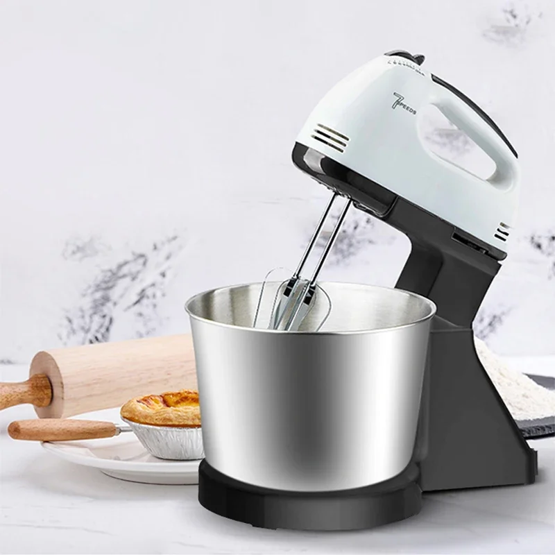 110V/220V Stand Food Mixers Kitchen Electric Food Blender Desktop Egg Whisk Cream Cake Dough Kneader Milk Frother Food Processor 5