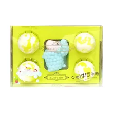 

50g*4pcs/box of essential oil bath salt ball gift box bath bath ball children's bath salt ball Free shipping
