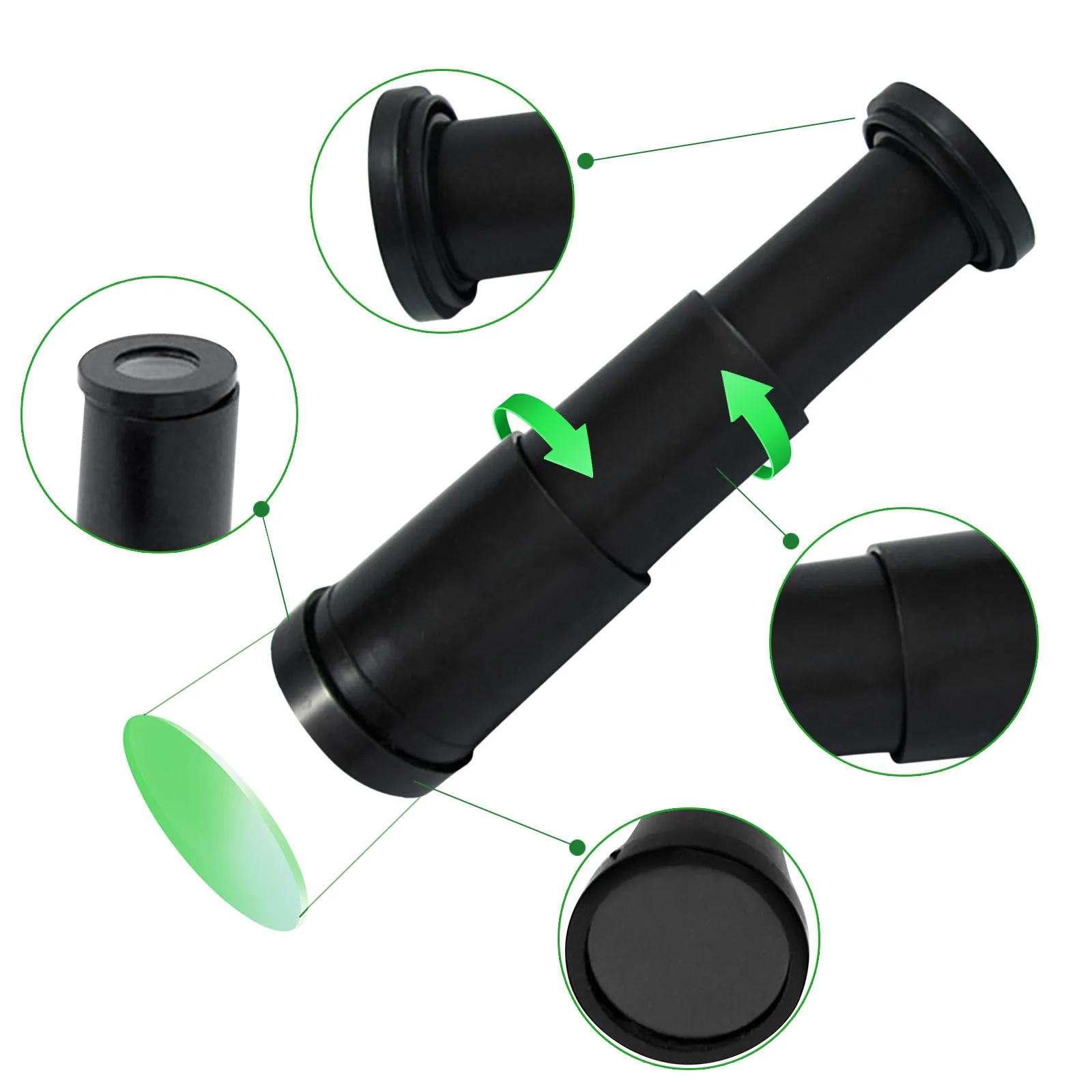 Mini Vintage Handheld Zoomable Monocular Telescope Lightweight Pirate Spyglass Gifts For Kids Children Outdoor Camping Advanture