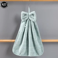 Coral Velvet Bowknot Soft Hand Towels Bathroom Thickened Microfiber Towel Absorbent Cleaning Rags Home Kitchen Wipe Dishcloths 3