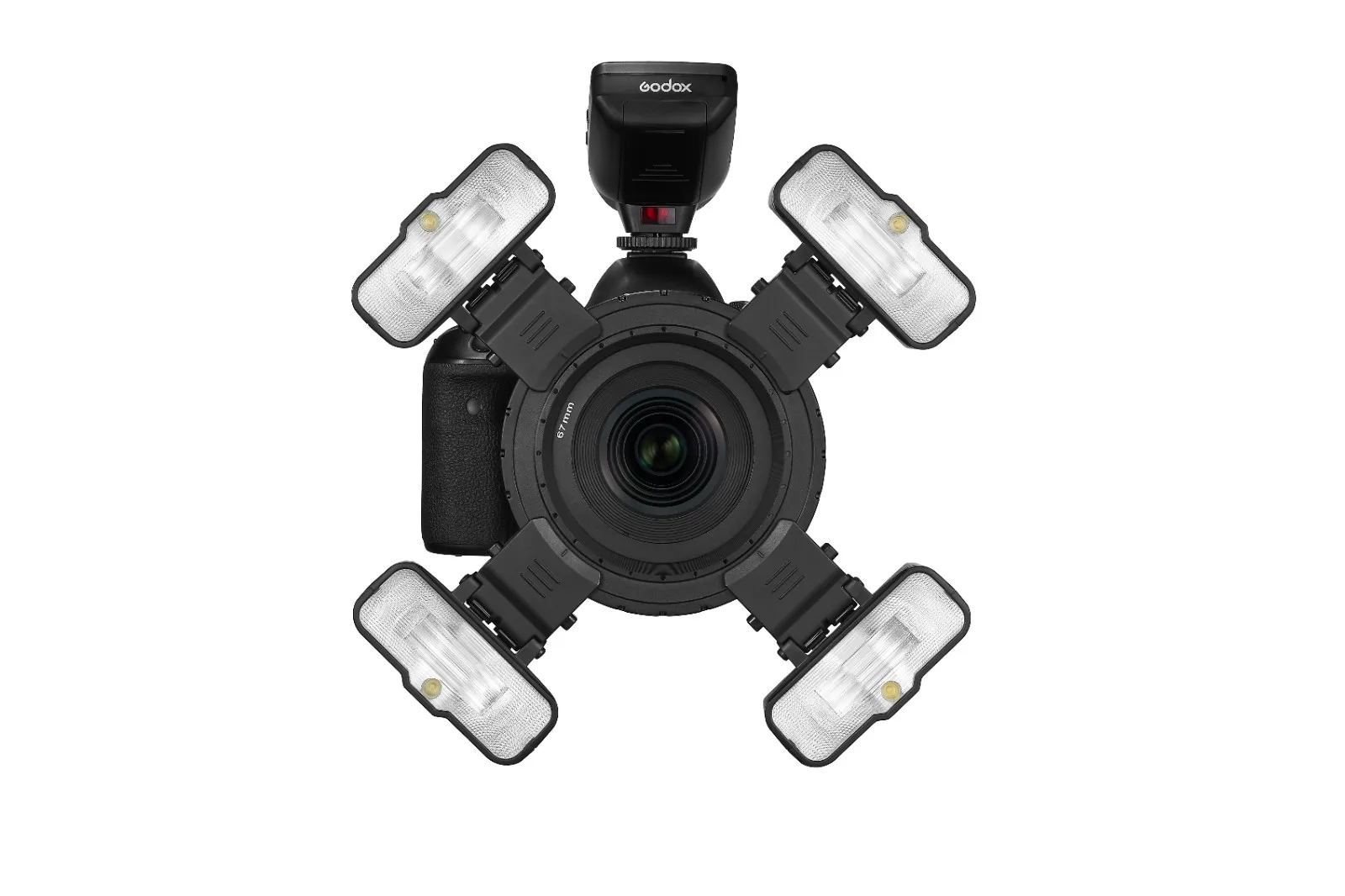 Godox MF12-K2 Macro Flash 2-Light Kit MF12 2.4 GHz HSS TTL Speedlite for Canon Sony Nikon Fuji Olympus Panasonic DSLR