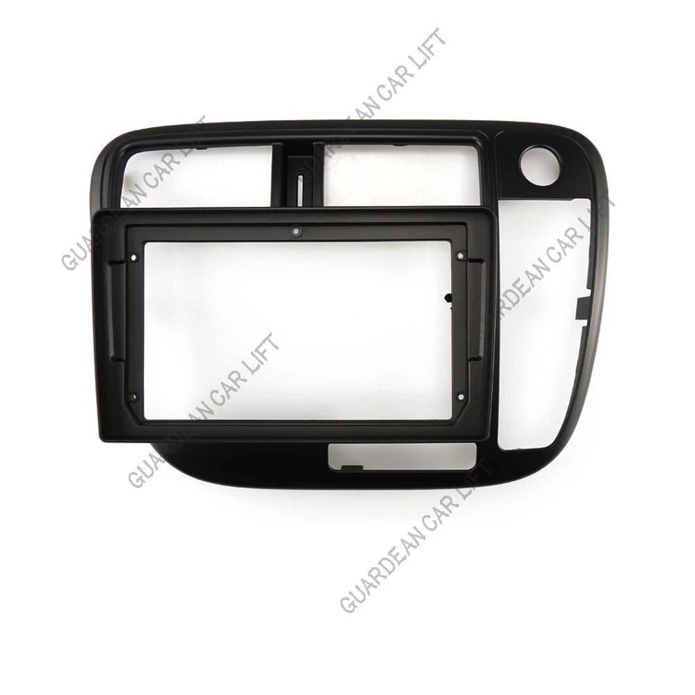 9 inch Car Fascia Radio Panel For 1998-2000 Honda Civic Dash Kit Install Facia Console Bezel Stereo Adapter Plate Trim Cover