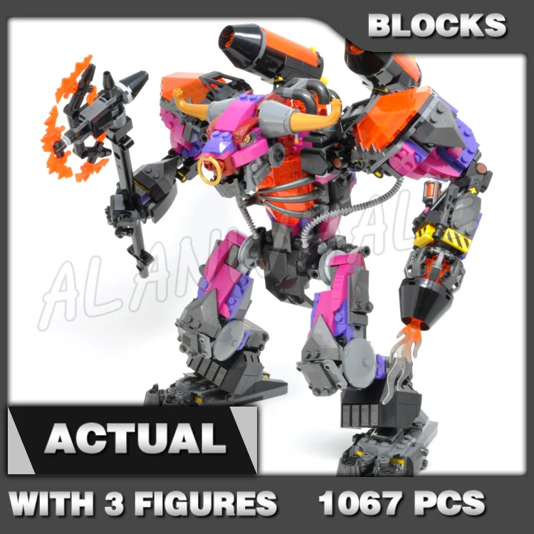 

1067pcs Monkey Villain Demon Bull King Mech Flame Thrower Princess Iron Fan 11543 Building Blocks Toys Compatible Kids Brick