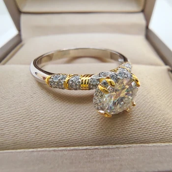 D VVS1 Moissanite Crown Ring With GRA Certificate S925 Silver 1 Carat Wedding Party Woman Jewelry Gift 5