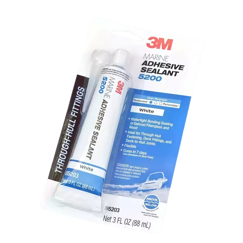 Original 3M 5200 Marine Adhesive Sealant White Polyurethane Waterproof Sealant for Boats and RVs 88ML/295ML