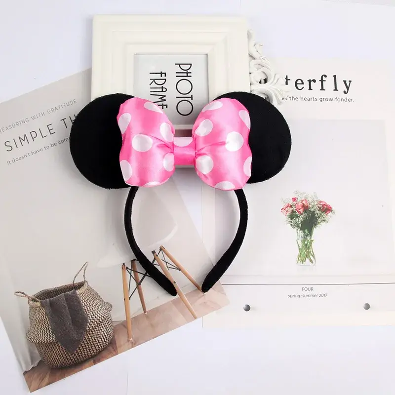 Anime Mouse Ears Headhand Cosplay Kawaii Cartoon Elastic Hair Accessories Party Sequin Bows Hairband Toys Children Adults Gift - Image 16