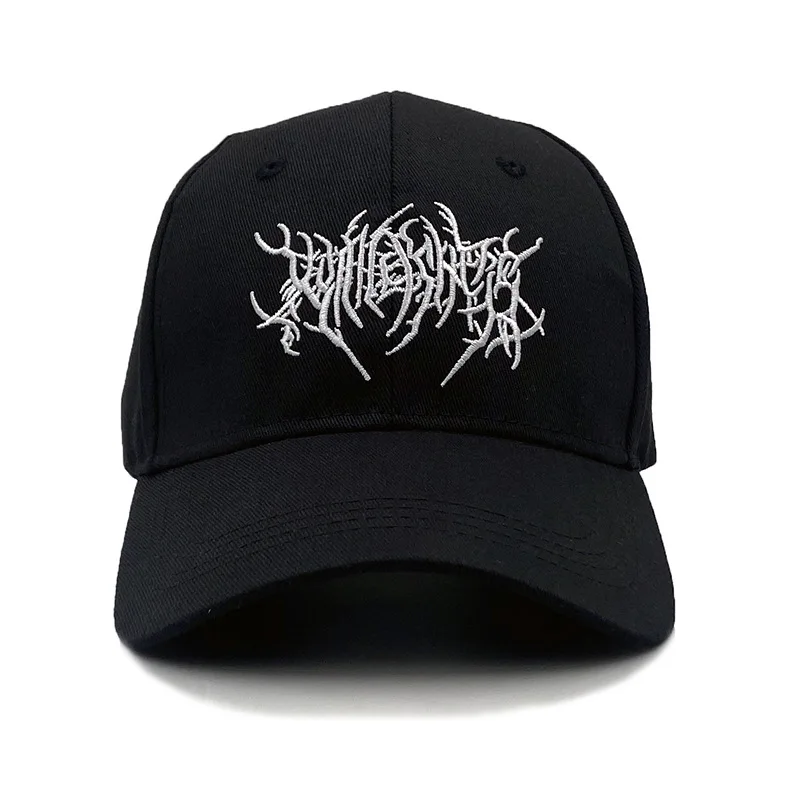 

2022 Hot Selling Gothic Street Punk Hip Hop Baseball Caps High Quality Embroidered Couple Peaked Hat