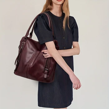 2PC Set Purses Tote Bag For Women, Handbags PU Leather Large Shoulder Bag,  Cow Pattern Work Bags With Multi-Pockets, Designer H 6