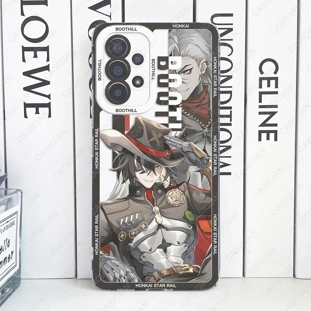 Clear TPU Phone Case Featuring Hot Game Honkai Star Rail Design