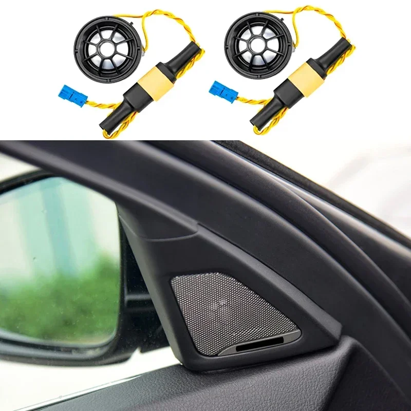 Car front door tweeter speaker cover Bmw F10 F11 5 Series 520 523 525 528 Treble Horn Loudspeaker frame audio 65139184794