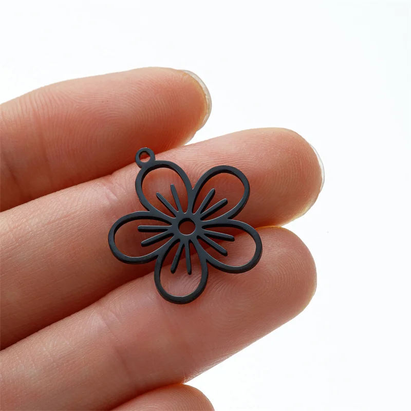 5 Teile/los Edelstahl Monstera Blatt Charms Für Frauen Pflanze Blume Halskette Anhänger Charme Diy Schmuck Machen Zubehör – Detail 6