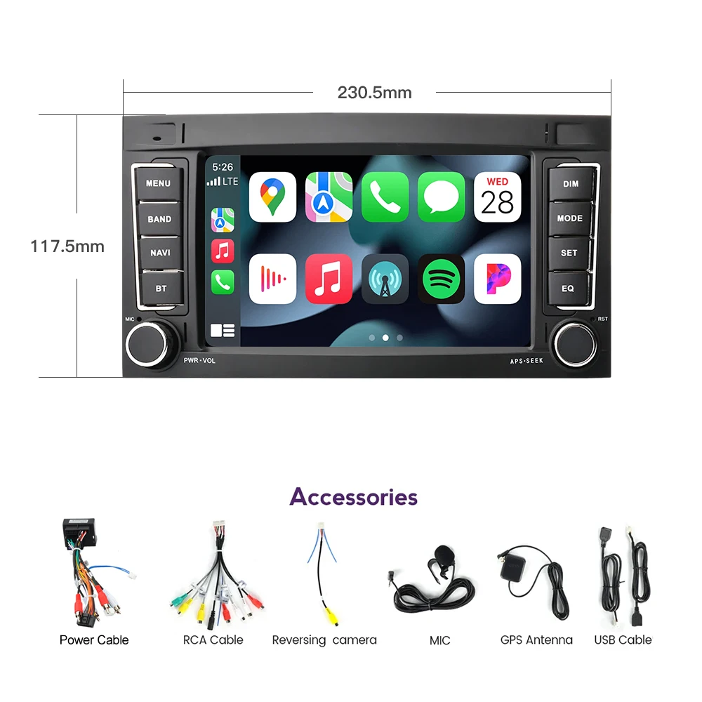 Android 13 Autoradio für VW Touareg T5 Multivan T5 California 7 Zoll Touchscreen Unterstützt GPS Android 13 Autoradio für VW Touareg T5 Multivan T5 California 7 Zoll Touchscreen Unterstützt GPS
