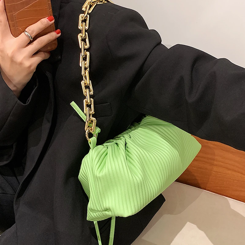 pleated hobo shoulder bag