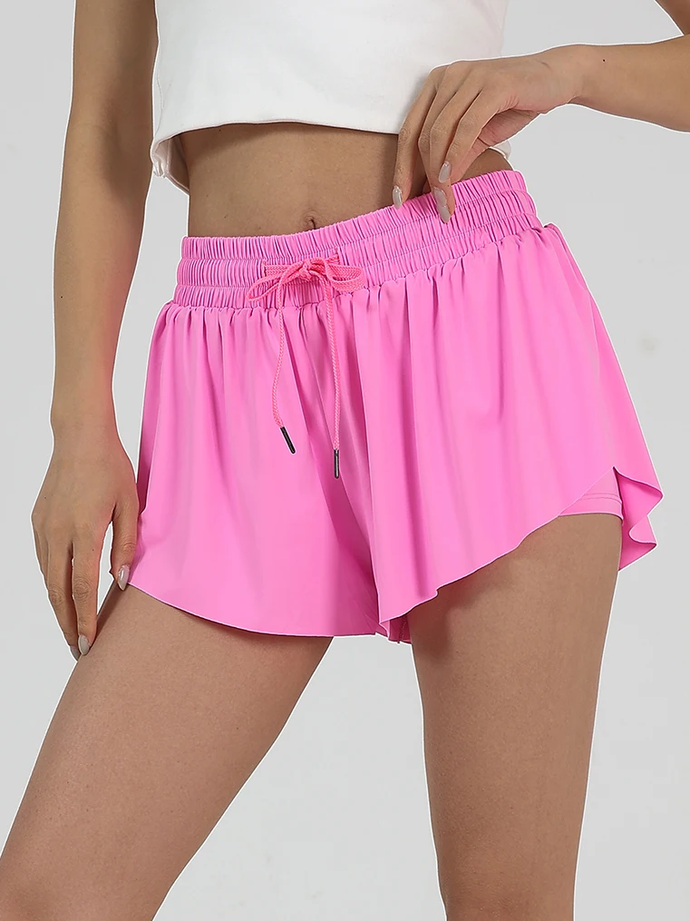 Sports Skirt Training Sport Wear Elastic Breathable Fitness Nylon Pockets Dancing Women
