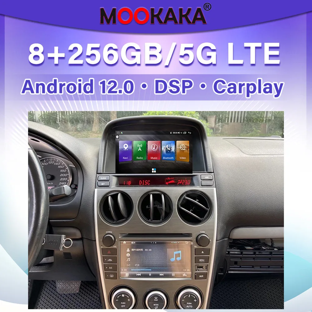 

Автомагнитола для Mazda 6 CARPLAY, Android 12, стереоприемник, Авторадио, мультимедийный плеер, GPS-навигация
