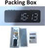 BTBSIGN Bluetooth Gym Timer  APP Control Workout Timer USB Rechargeable Battery Clock Stopwatch 1 Inch Blue Red 6