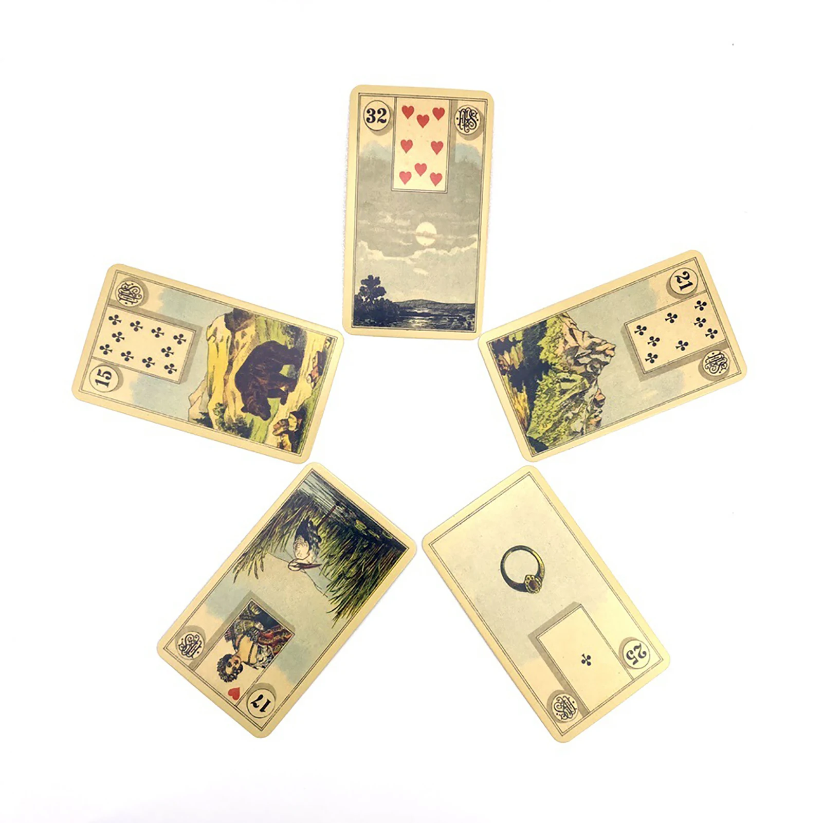 Grand Tableau Lenormand Oracle Card Occult Tarot Card With Paper Instruction Manual English Version Divination Fate Board Games 2