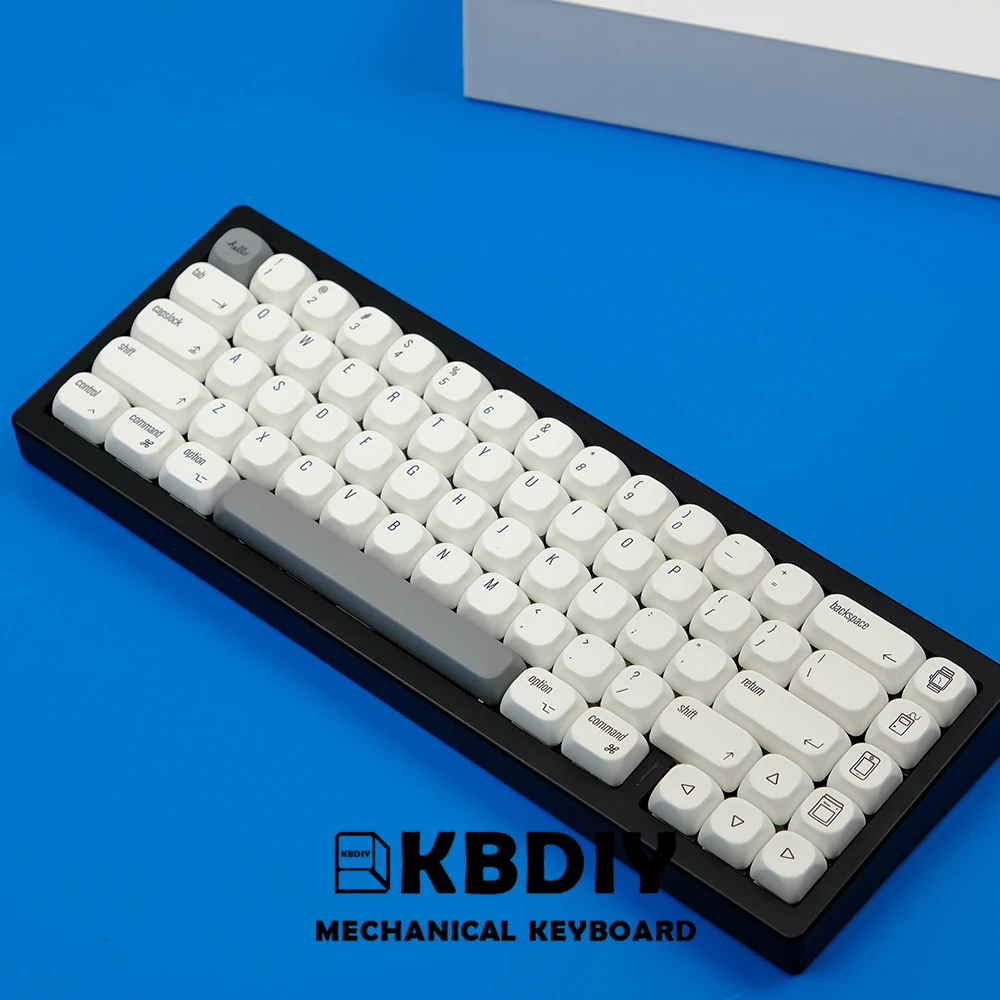 KOA PBT, estilo ISO Mac, teclados brancos
