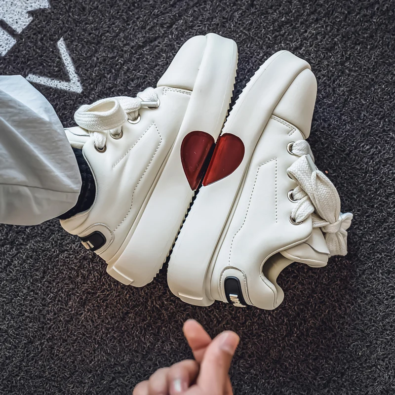 Men's shoes spring 2025 new fashion all match thick soles comfortable board shoes trend men's low-top sports casual shoes 3