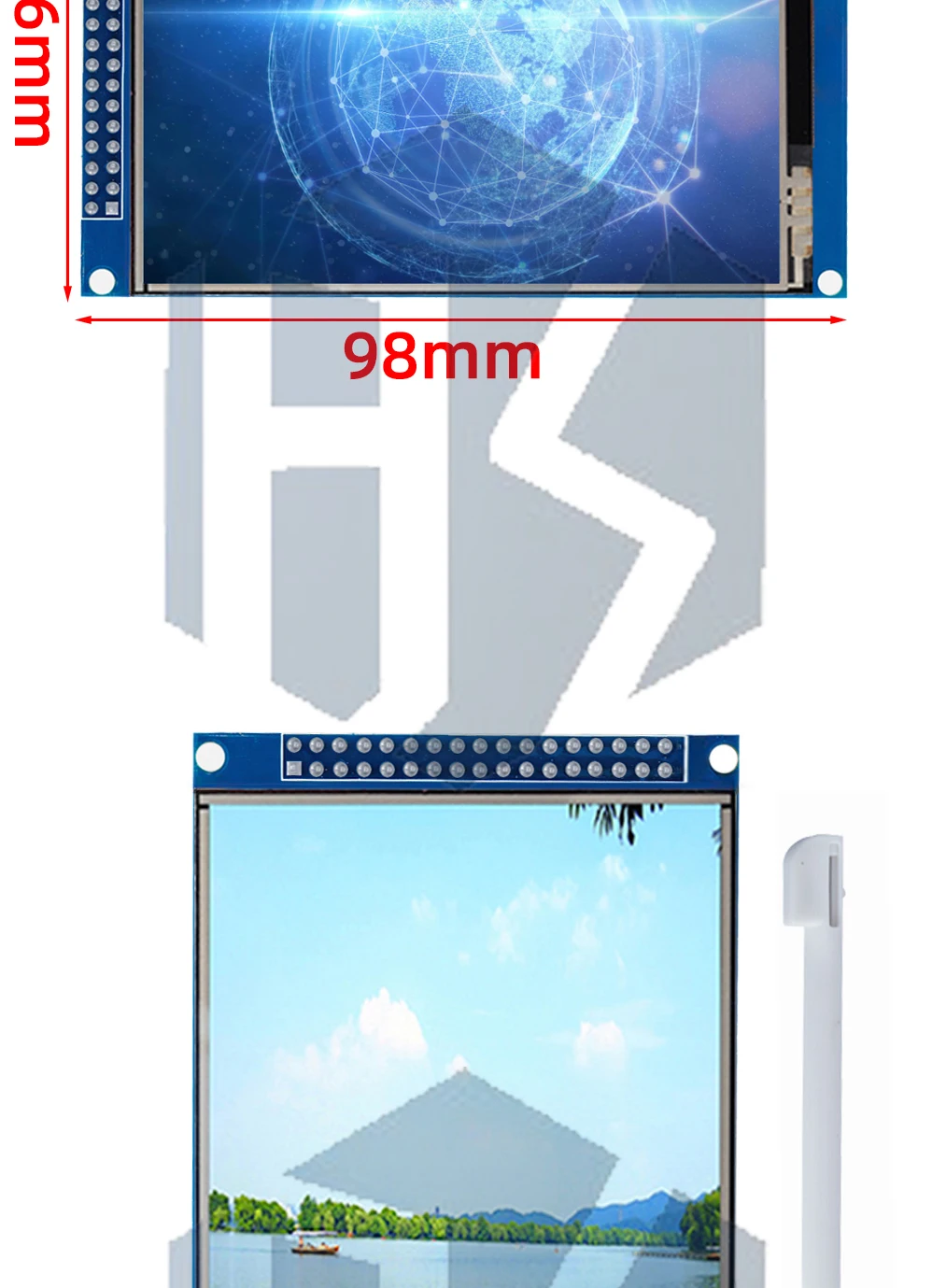 EGBO 3,5 Zoll 320x480 SPI TFT Serial Port Modul 5V/3,3V PCB Adapter ST7796S LCD Display für Arduino – Detail 16