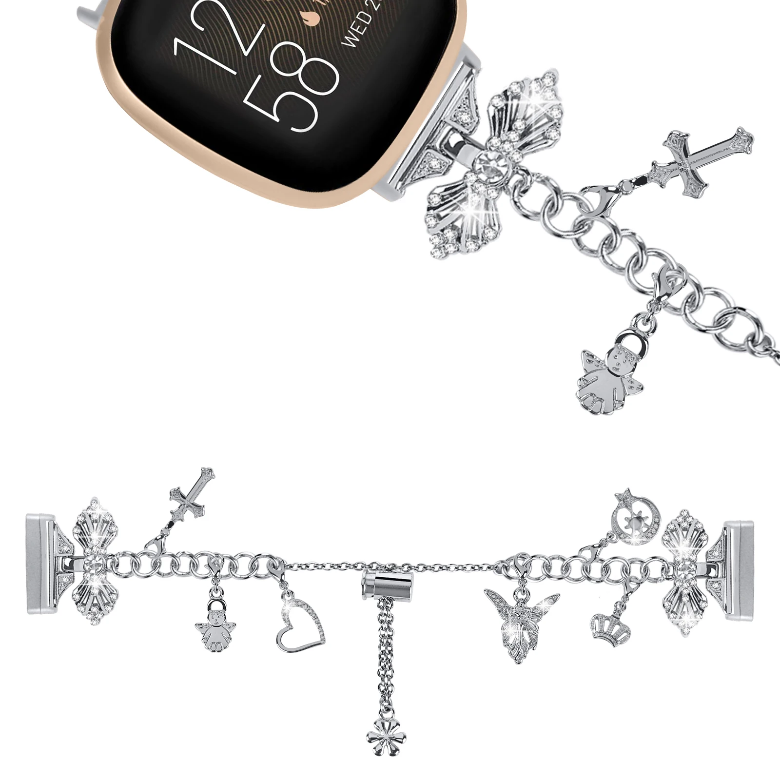 Metal Replacement Wristband for Smartwatch - Sleek Strap Accessory