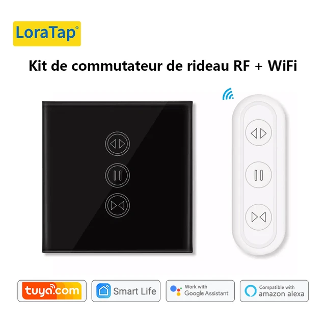 Interrupteur tactile WiFi à télécommande pour rideau électrique