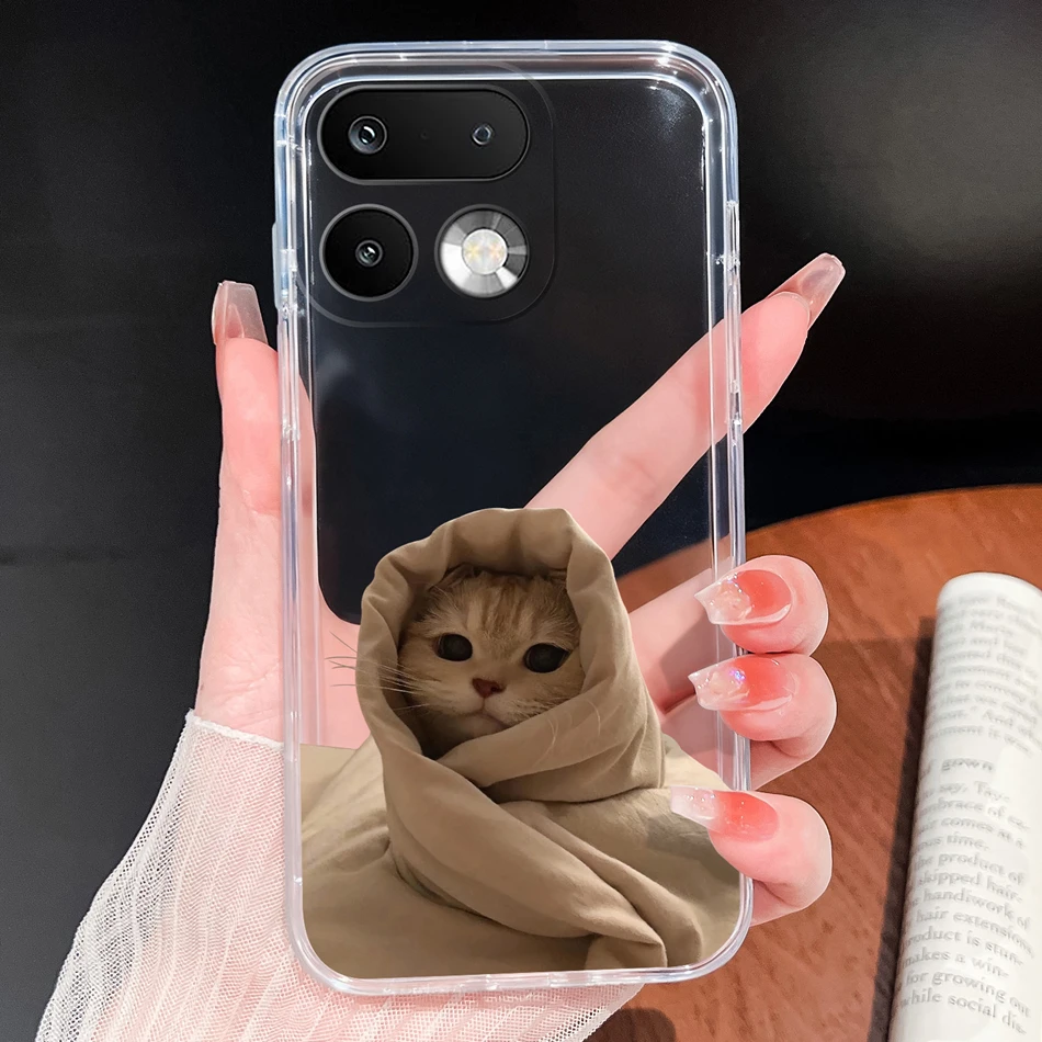 Stylish Soft Slim TPU Clear Silicone Phone Case - Lightweight Protective Cover
