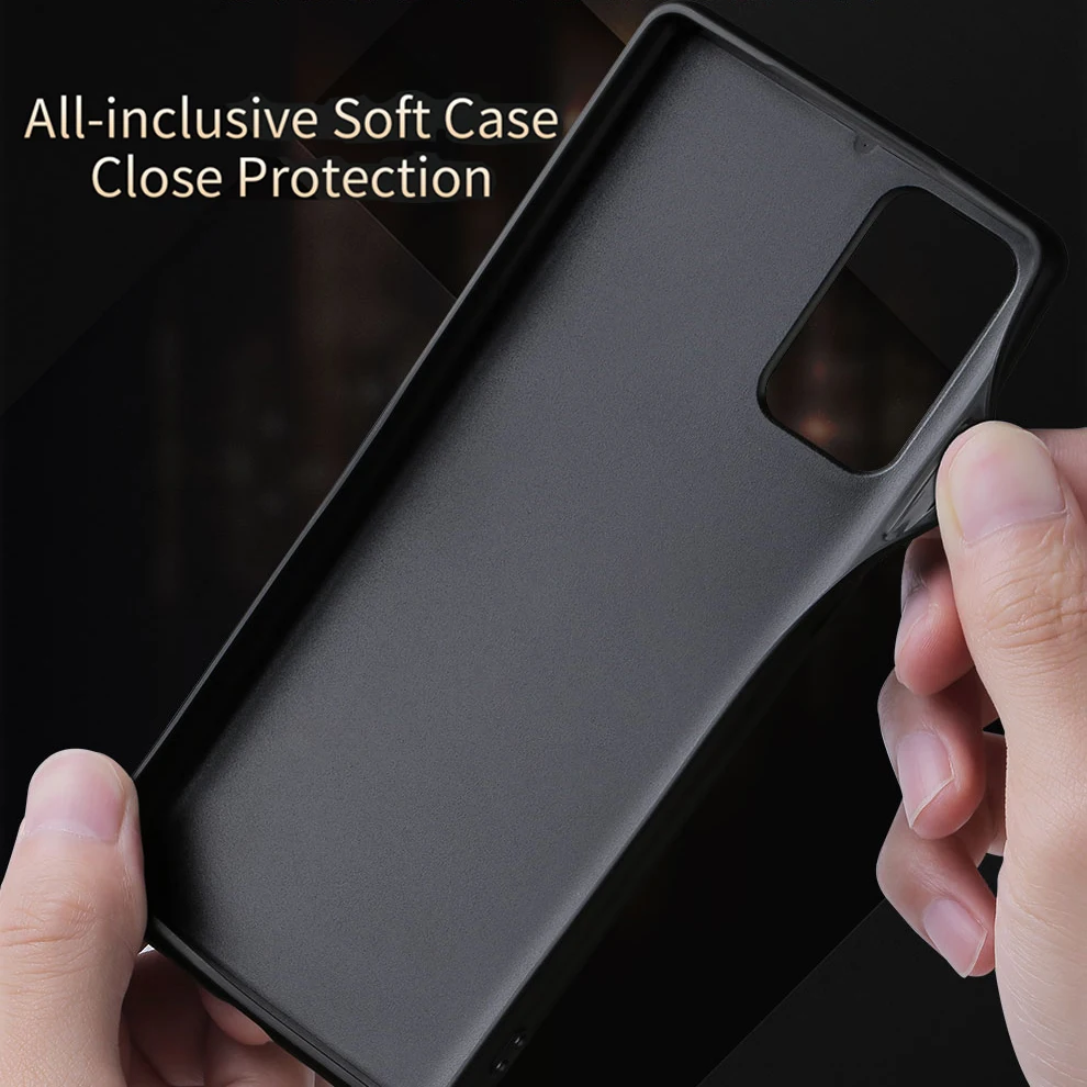 X-level Pu Leather Case For Samsung Note 20 Ultra Soft Silicone Edge Back Phone Cover For Samsung Galaxy Note20 Ultra Case