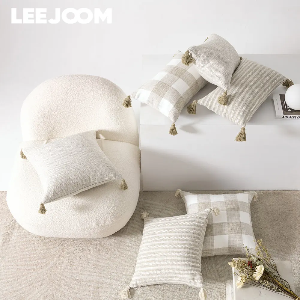 

LEEJOOM Throw Pillows Covers Decorative Pillowcases Sofa Seat Car Coffee Cushion Cover Home Decor 30x50cm/45x45cm