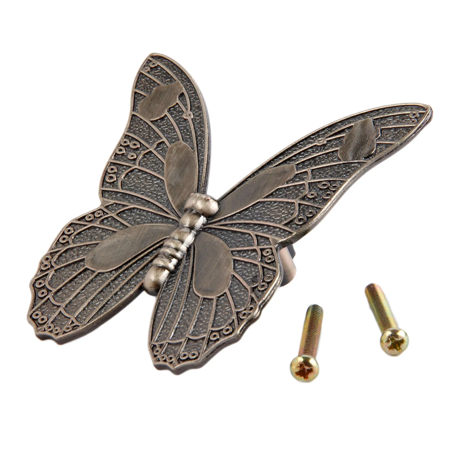 Furniture Knobs 1/2pcs Butterfly Handle Antique Bronze Pull Knob
