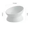 Elevated Cat Bowls Small Dog 15° Tilted Raised Food Feeding Dish Ceramics Stand Feeder for Cats and Puppy 6 Colors 3