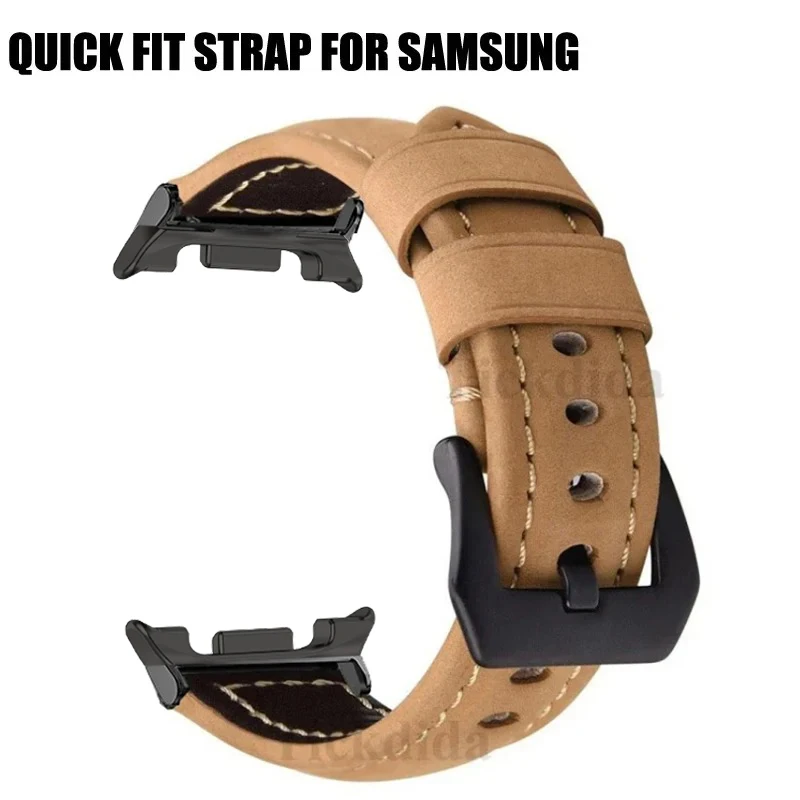 Premium Vintage Frosted Genuine Leather Watch Strap