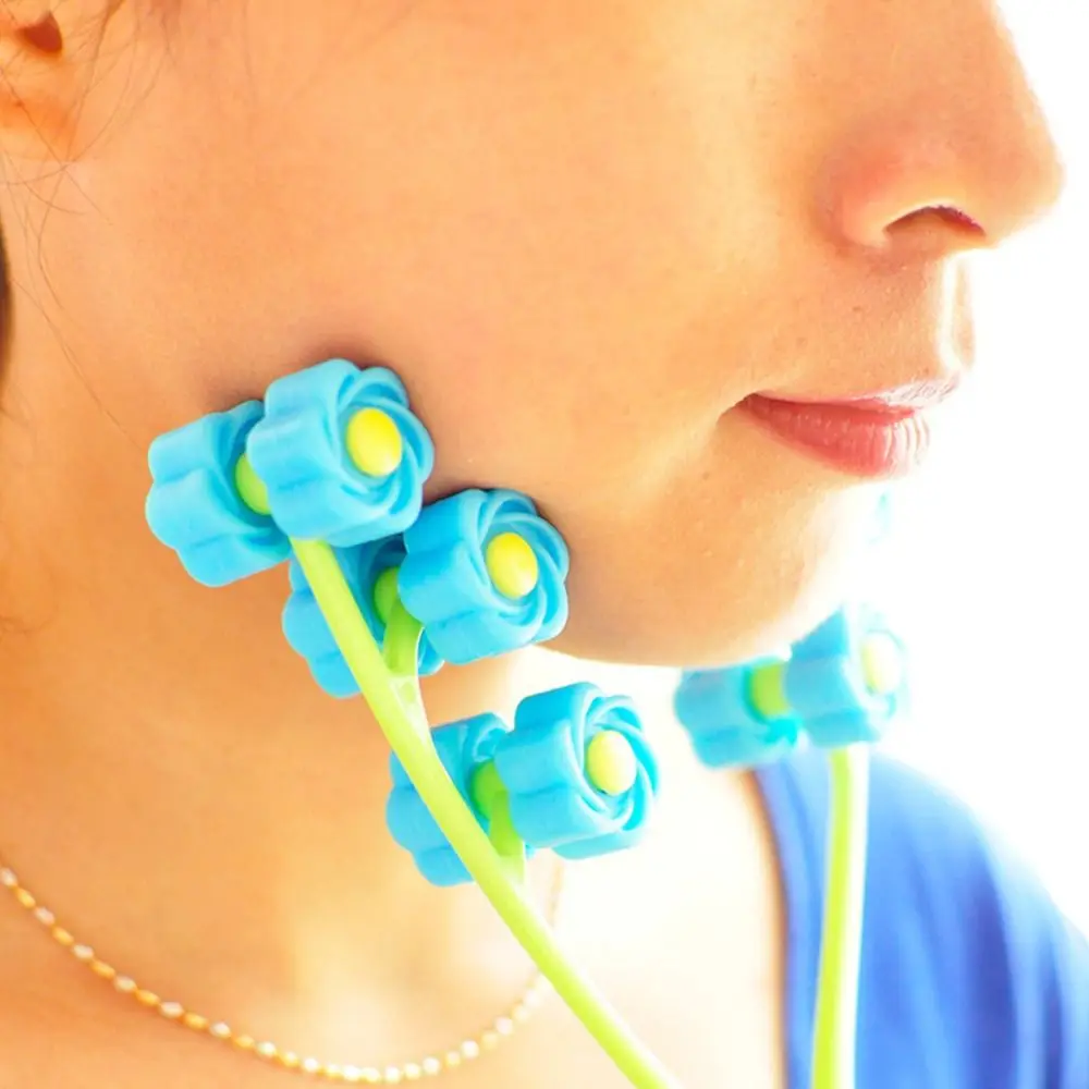 

Face Relaxation Face Massage Roller Slimming Anti Wrinkles Flower Shape Finger Massage Convenient Comfortable Beauty Tools