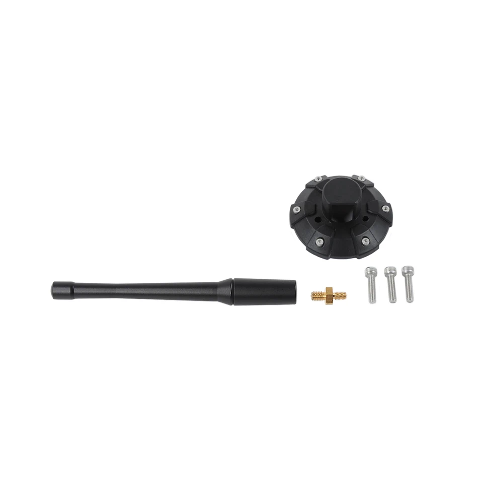 Copertura Decorativa Antenna Radio Cromata Per Jeep Wrangler JK JL (2007-2023) E Gladiator JT (2020-2023) - Accessorio Esterno In ABS