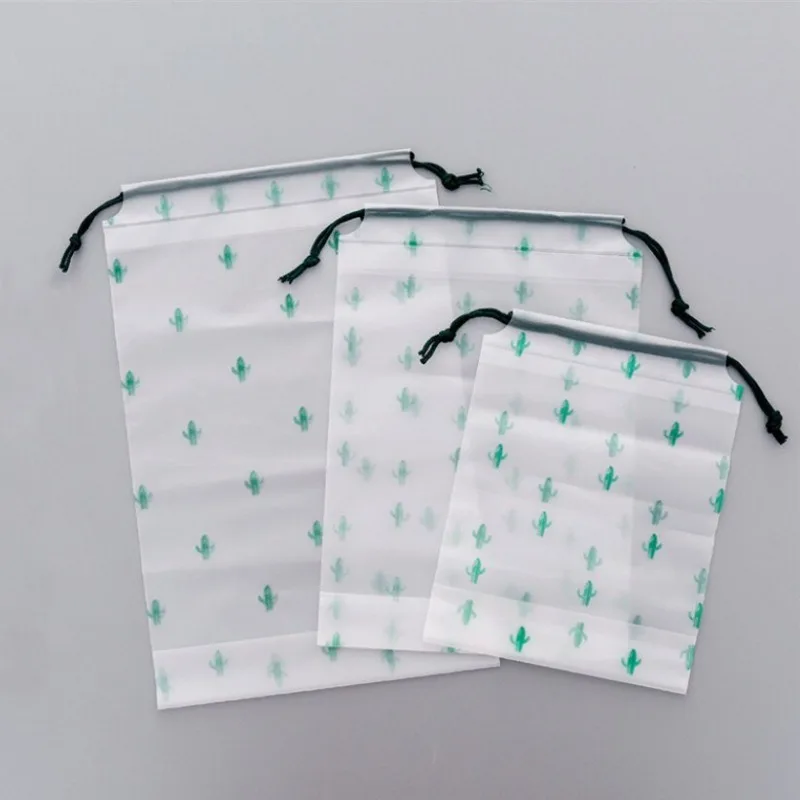 Drawstring Swimming Bags Transparent Beach Storage Bag Waterproof Dry Clothes Family Outdoor Travel Portable Accessories
