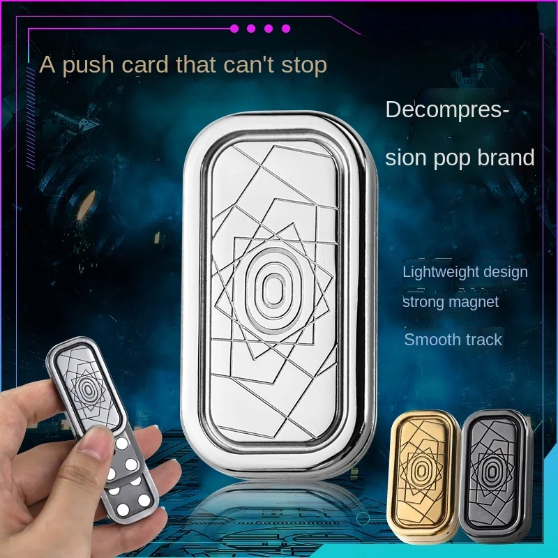 

Yinlang Push Brand Pop Coin Titanium Alloy EDC Magnetic Fingertip Toy Decompression Artifact Boys Cyberpunk