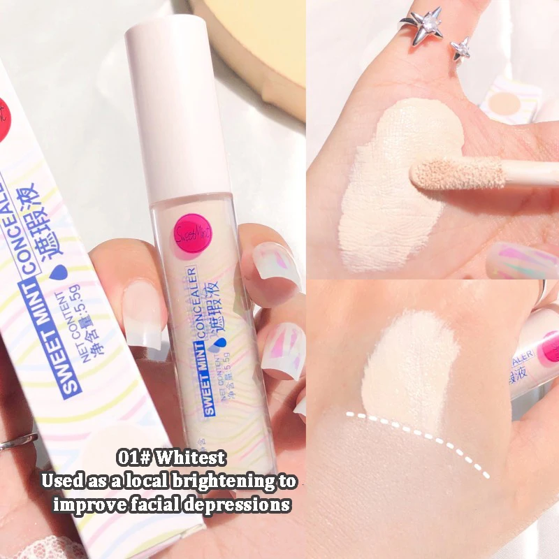 Pink Yellow Tone Concealer Corrector High Coverage Anti Dark Circle Acne Liquid Foundation Brighten Face Makeup Base Cosmetic face concealer palette color concealer concealer cream foundation concealer face concealer face foundation face concealer pen