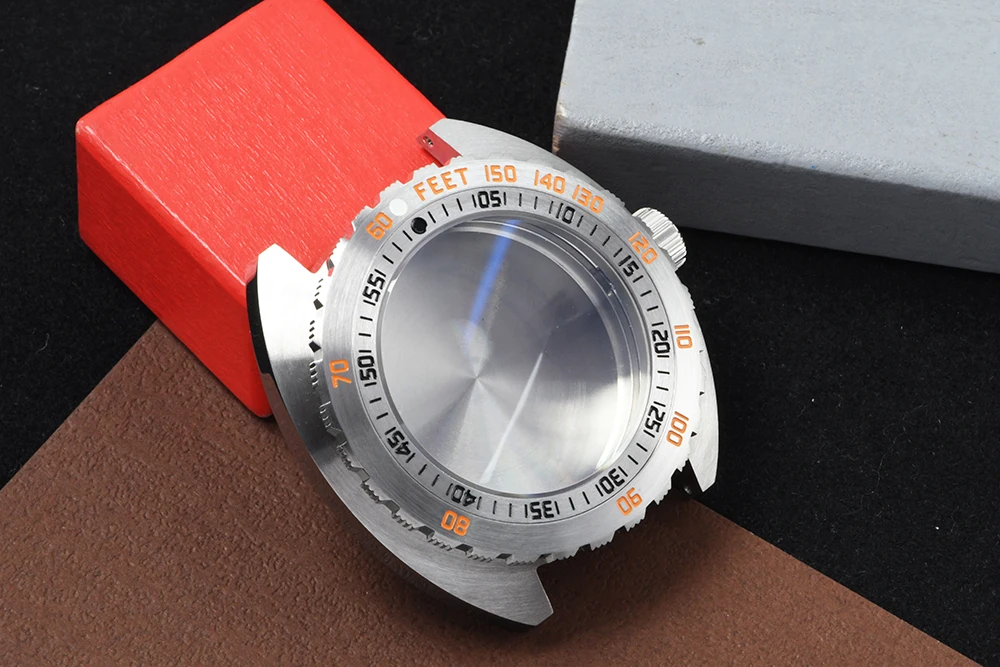 Edelstahl-Uhrengehäuse C3, superleuchtendes Saphirglas, Taucheruhrengehäuse, passend für Seiko für NH35/NH36 Automatikwerk – Detail 1