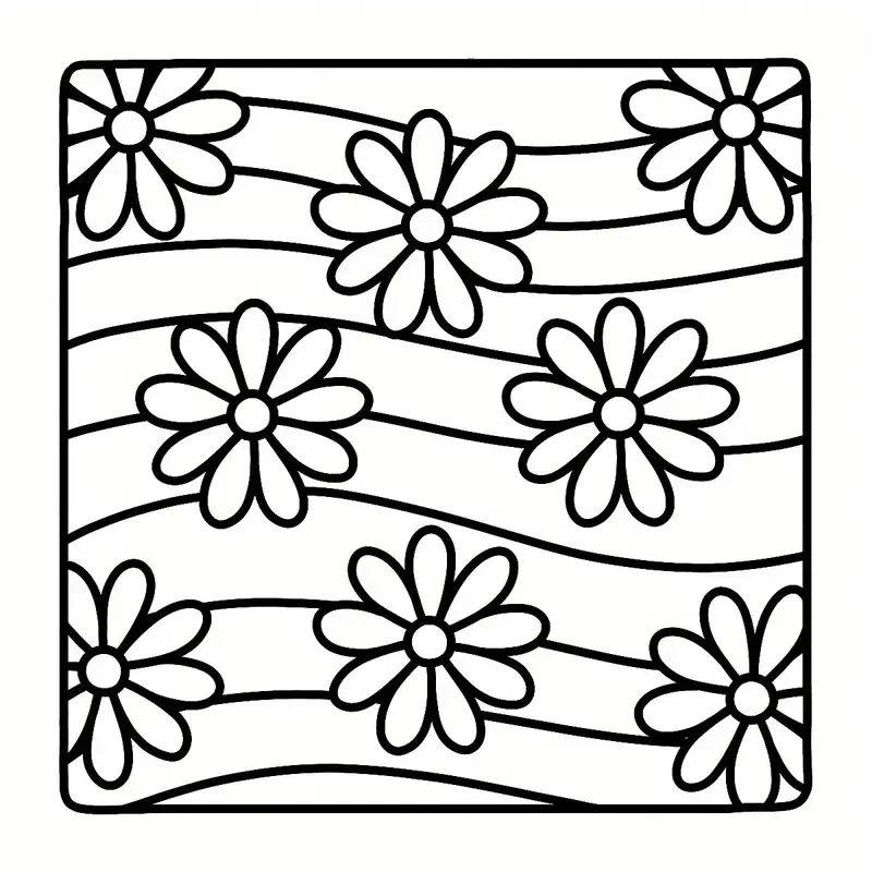 Hand-painted Essential Comfortable Pattern Coloring Book--Art, Painting, and Improving Understanding Suitable for Drawing 5