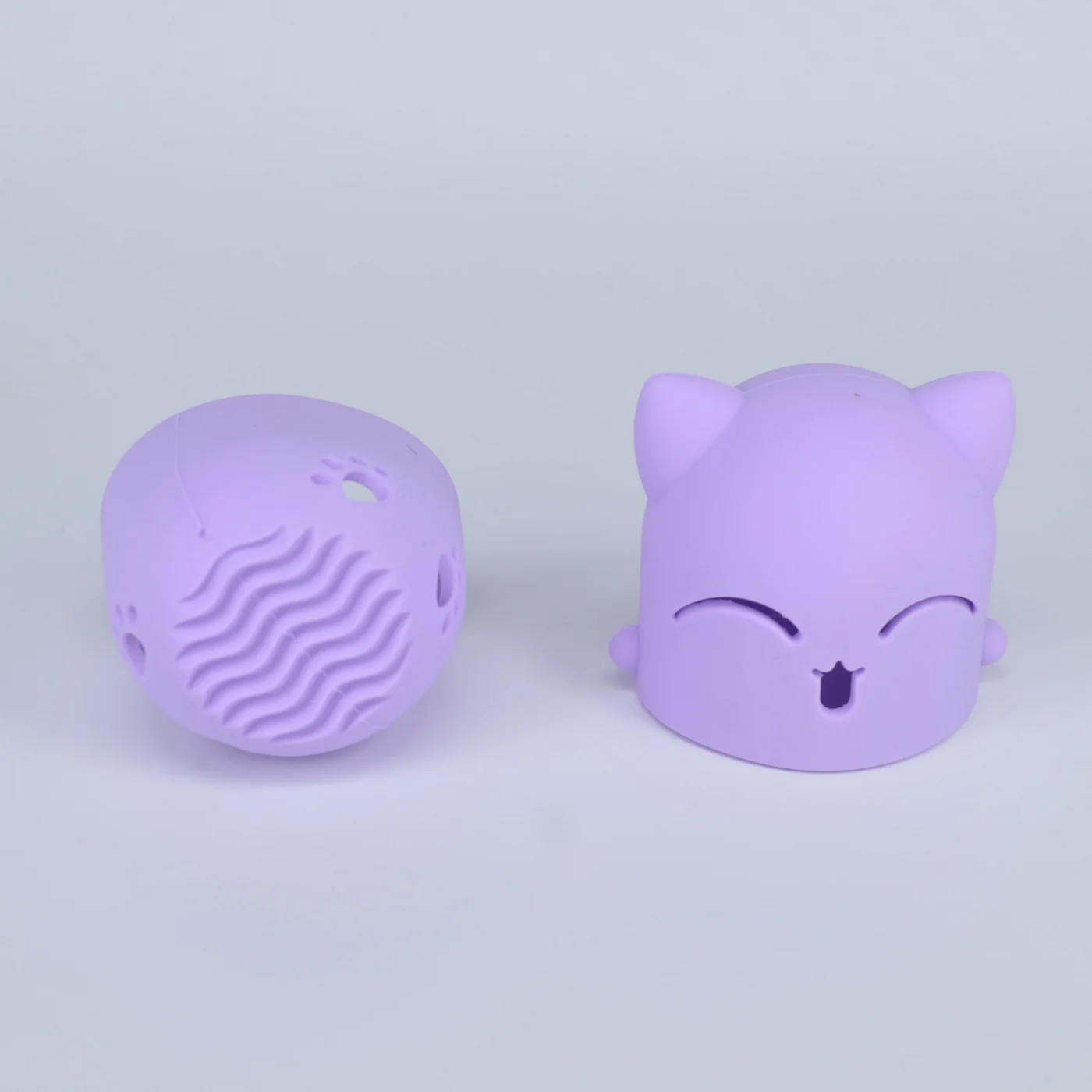 Puff Cleaning Drying Case Soft Silicone Sponge Puff Storage Box Cute Cat Powder Puff Holder Make Up Tool Portable Makeup Blender 3