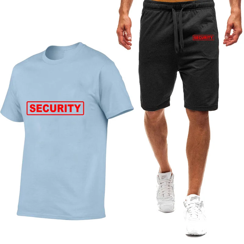 Mens Summer Short Sleeved T Shirt Casual Shorts Set