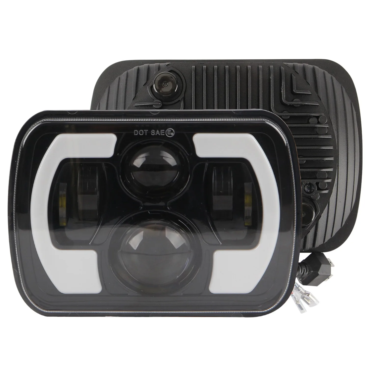 

7X6 Дюймов, 5x7 дюймов, фонарь проектора, Ближний и Дальний свет, гало, сигнал поворота, лампа 400 Вт для Cherokee XJ 1984-2001 Jeep