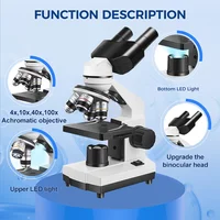 Binocular Microscope 40X-2500X | HD Laboratory Microscope Kit for Scientific Research, School Education & Home Use 4