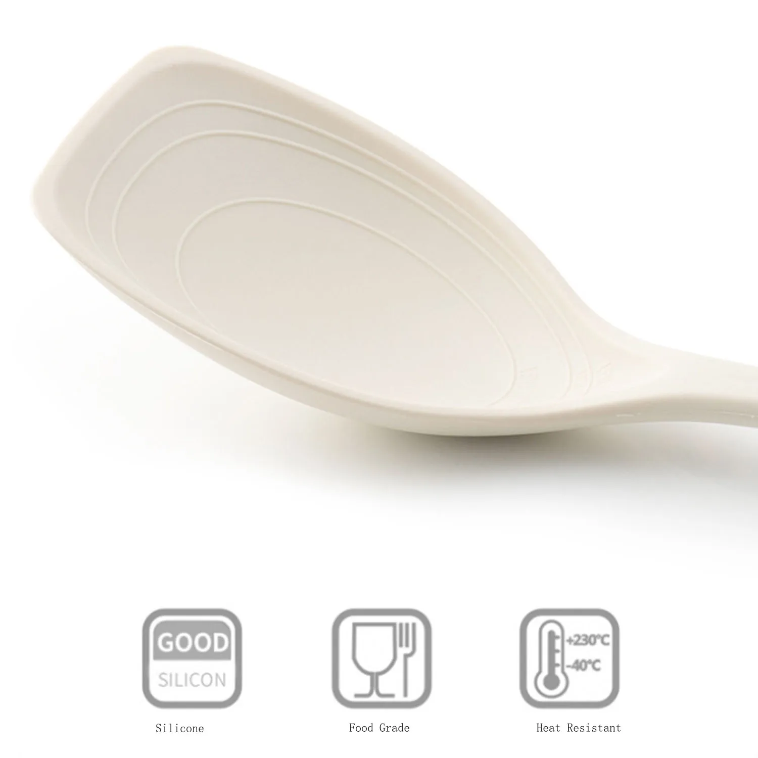 Spot Two-in-one Silicone Spatula Spoon High Temperature Resistant Non-stick Pan Special Cooking Shovel Silicone Shovel Kitchen