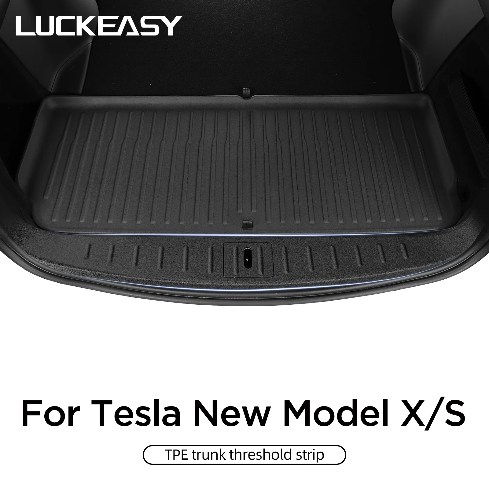 For Tesla Model X Rear Trunk Threshold Strip Bumper Protective Cover Model S Car Accessories Trunk Inner Guard 2023-2024