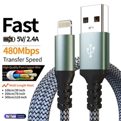 Premium 10FT USB A to Lightning Fast Charging Cable - Lightning to USB - A (Grey)