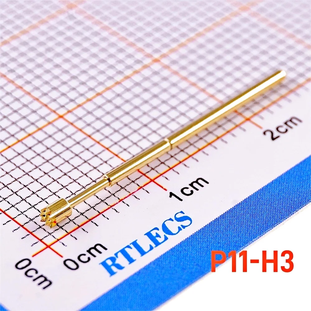 Gold Plated Spring Loaded PCB Test Probes (100-Pack) - 1.91mm Pitch, 1A Rated